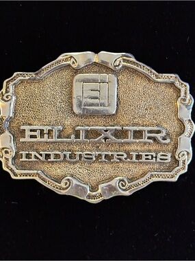 Vintage Elixir Industries Men’s Belt Buckle